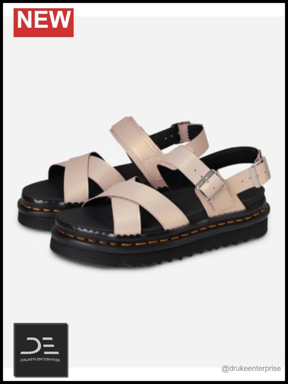 Dr. Martens Voss II Women's Platform Leather Sandals